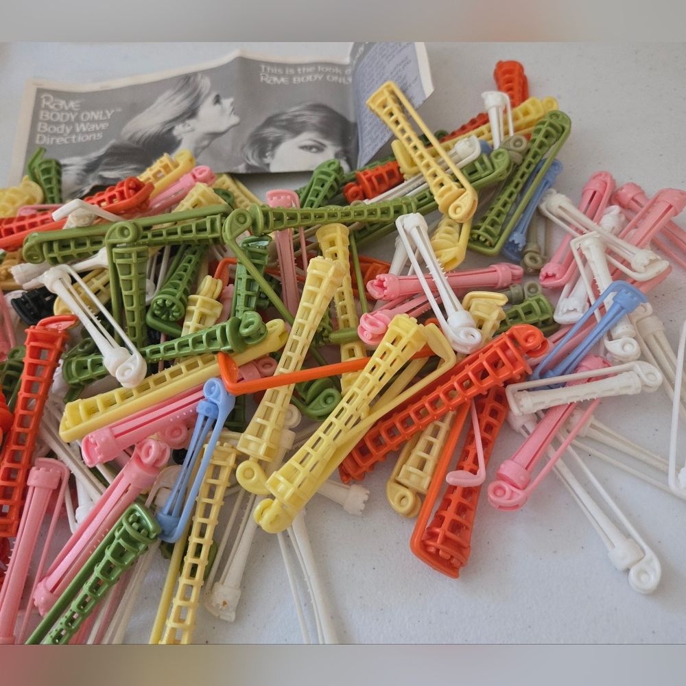 Rave Vintage Perm Rollers Over 100 Rave Body Only Body Wave Multiple Sizes